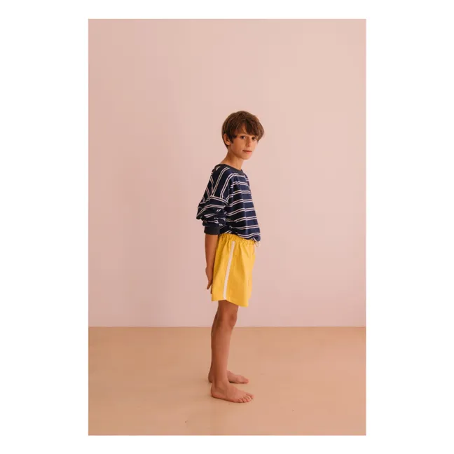 Pantalones cortos Marlow de algodón orgánico | Amarillo
