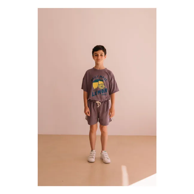 Marlow organic cotton shorts | Purple