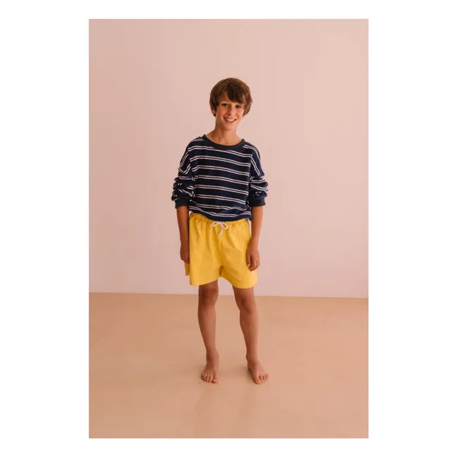 Pantalones cortos Marlow de algodón orgánico | Amarillo