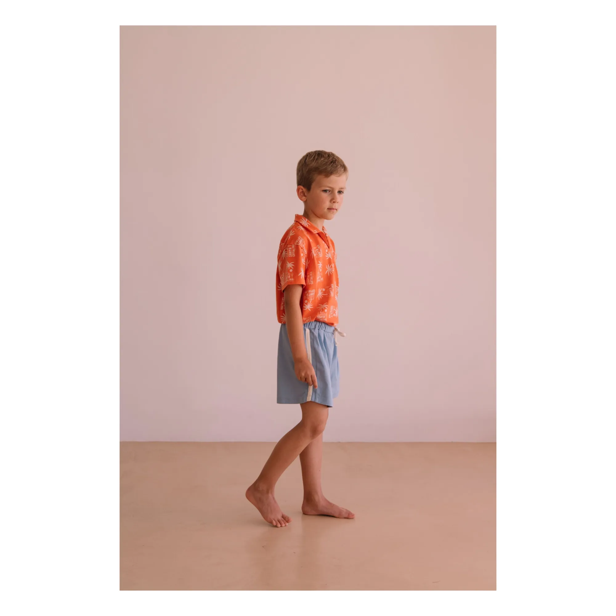 Short Marlow Coton Bio | Bleu Clair- Image produit n°2