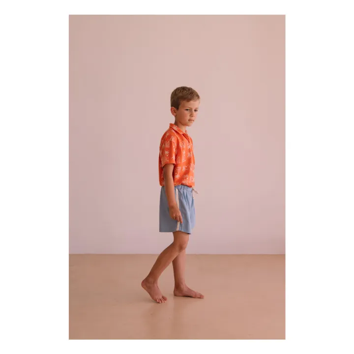 Pantalones cortos Marlow de algodón orgánico | Azul Claro- Imagen del producto n°2
