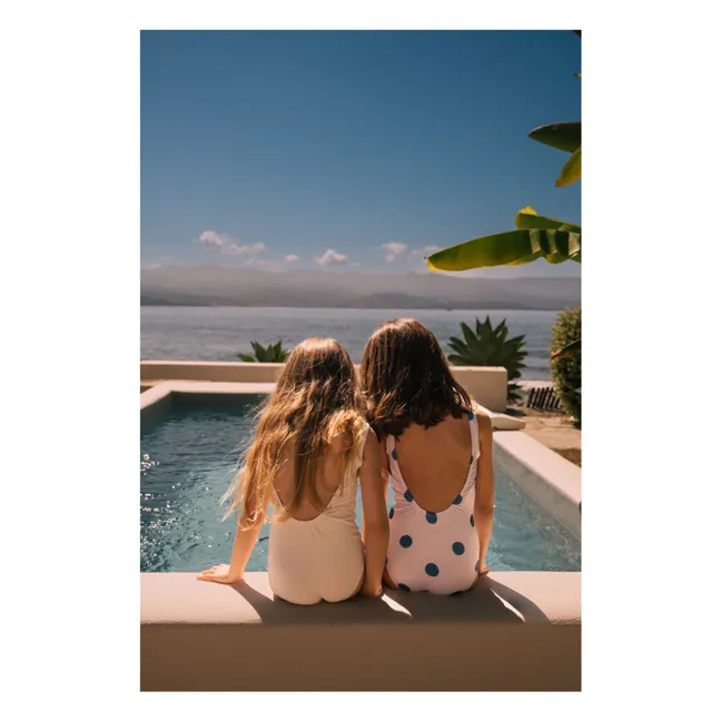 Maillot de Bain Hailey à Pois | Blanc