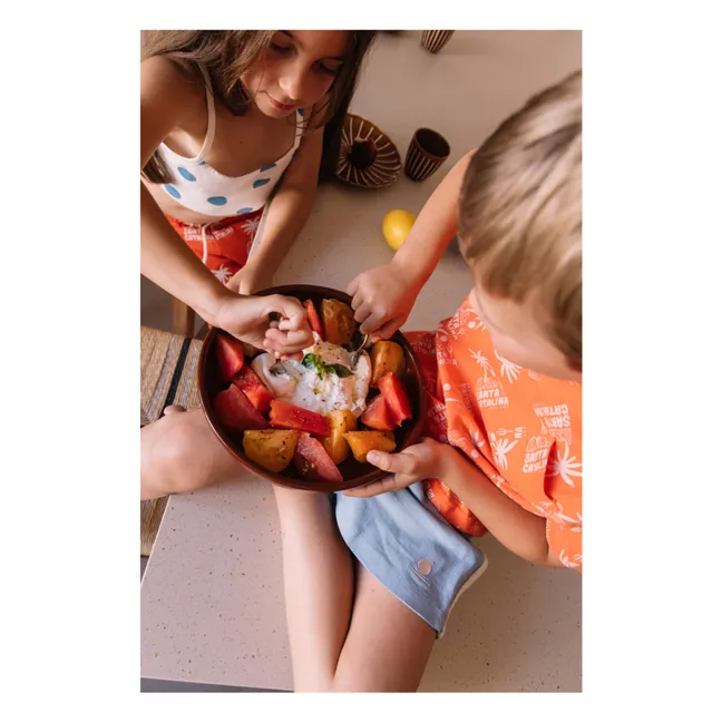 Pantalón de palma Elia | Naranja