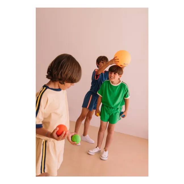 Taylor Contrast Organic Cotton T-shirt | Meadow Green