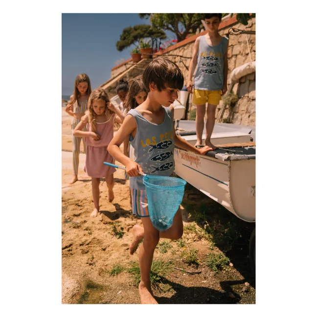 Débardeur Marcel Los Peces Coton Bio | Bleu pâle