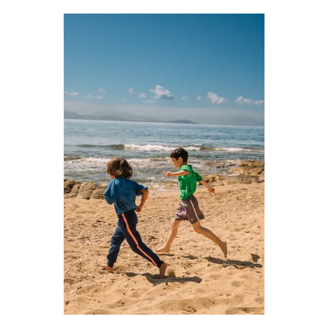 Camiseta de algodón orgánico Dylan Los Peces | Azul