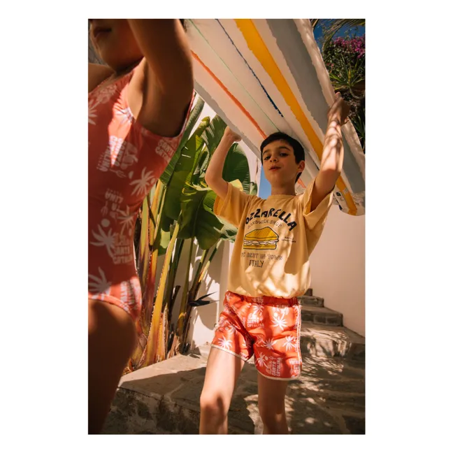 Camiseta de algodón ecológico Dylan Mozzarella | Beige