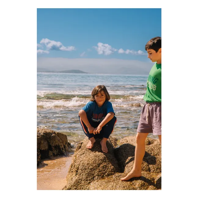 Camiseta de algodón orgánico Dylan Los Peces | Azul