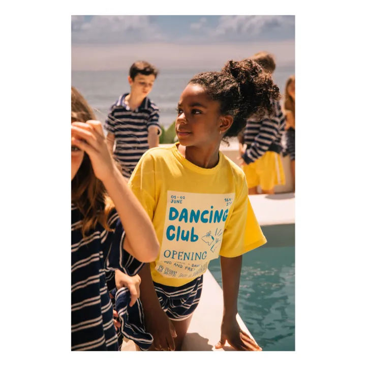 Camiseta Dylan Dancing Club Algodón orgánico | Amarillo- Imagen del producto n°1