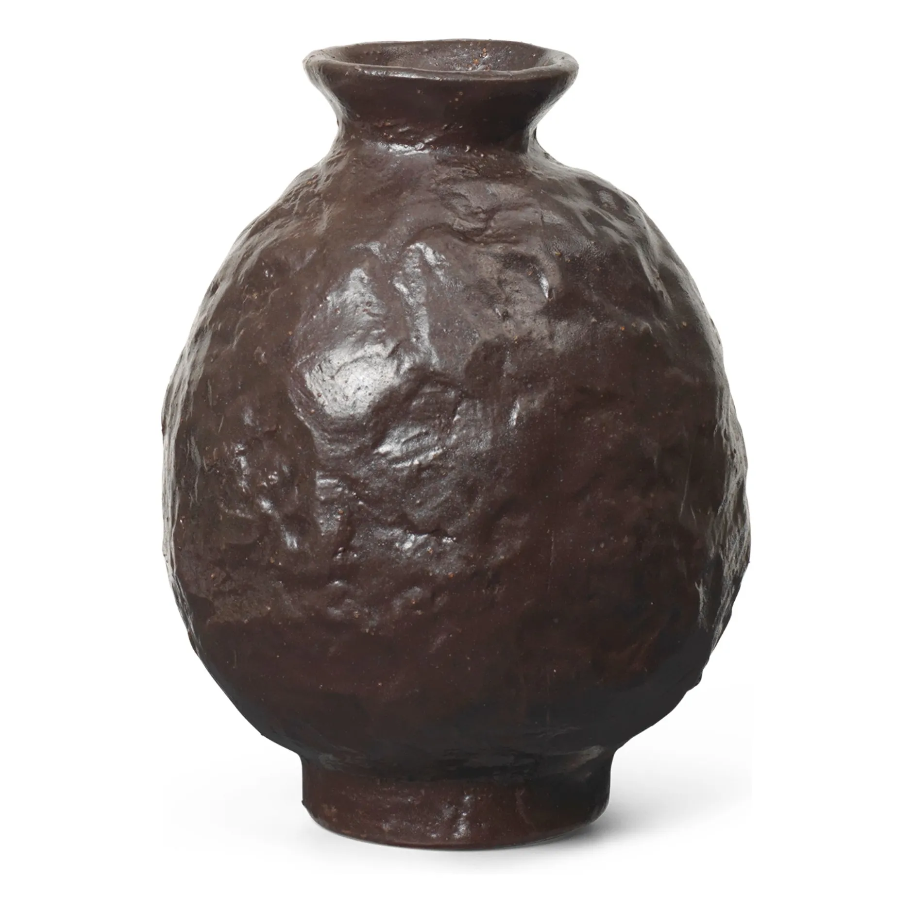 Ferm Living Brown Doro Terracotta Vase
