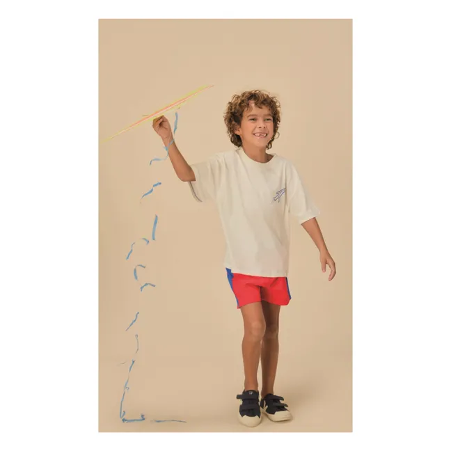 Short de Bain Nino Bicolore | Rouge