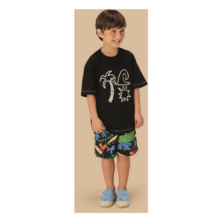 T-shirt Palmiers | Noir- Image produit n°1
