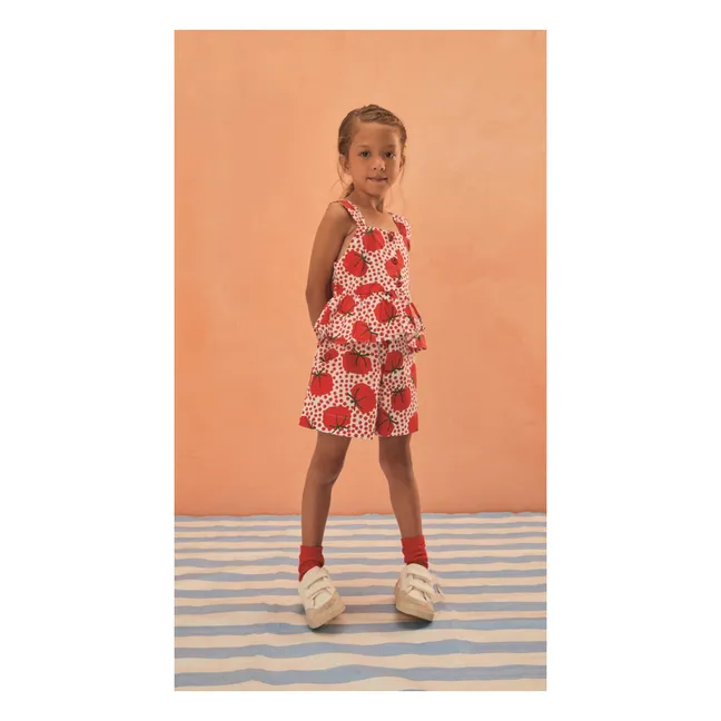 Top con volantes Tomato Pea | Rojo