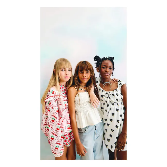 Top Volants Froncé | Blanc