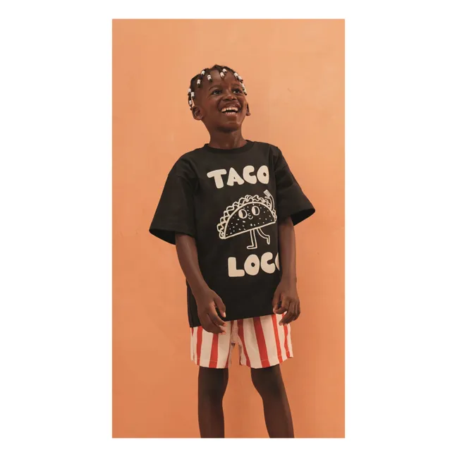 T-shirt Taco Loco | Noir