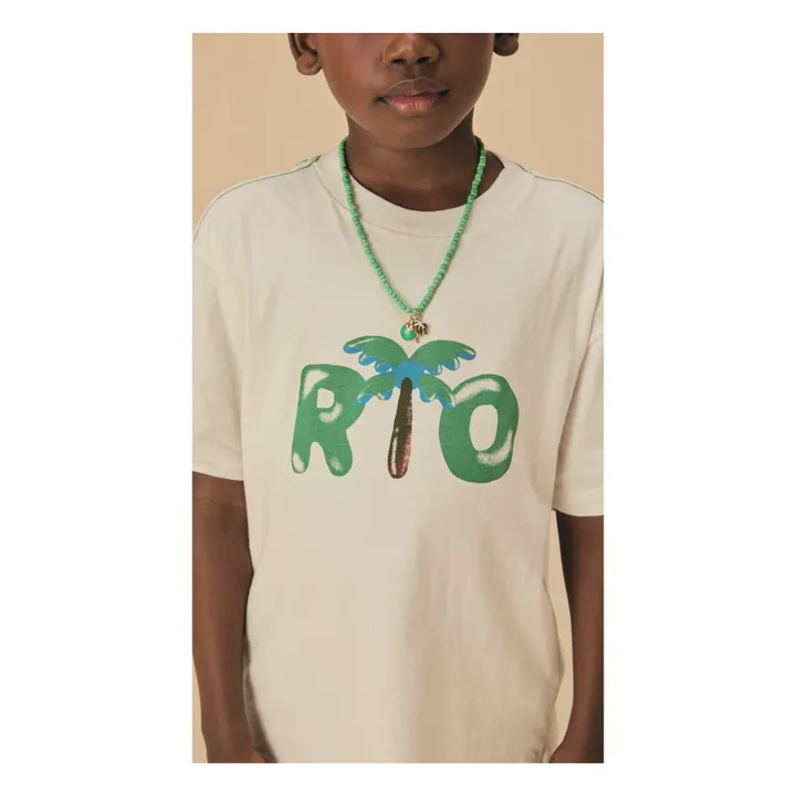 T-shirt Palmiers Rio | Blanc- Image produit n°2