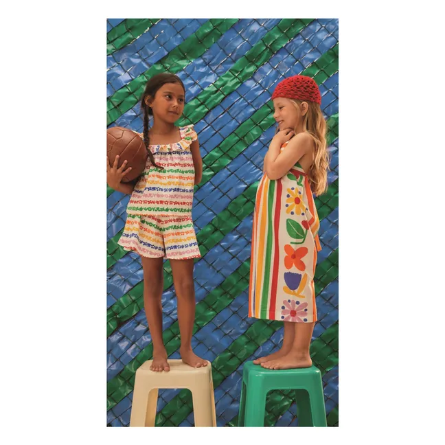 Top de rayas Garden | Blanco