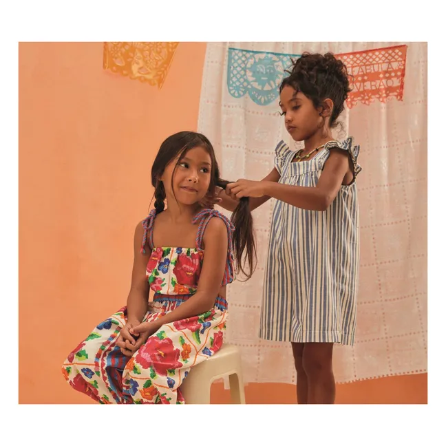 Crop Top Flores | Rojo