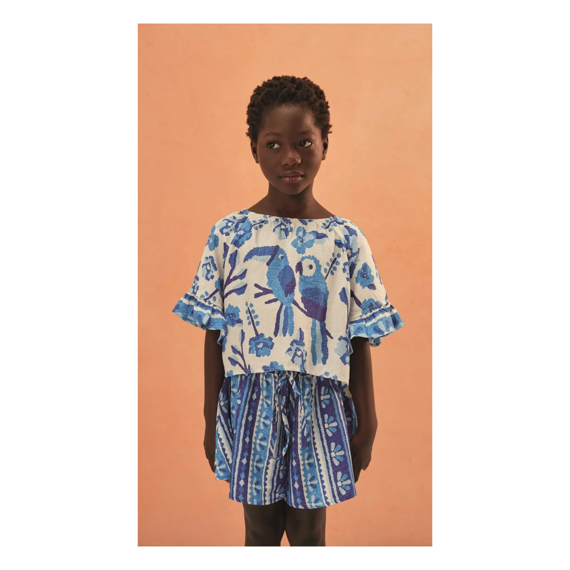 Short Cordon Jardin | Bleu- Image produit n°1