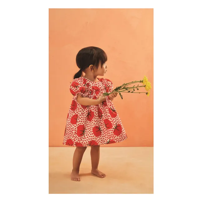 Barboteuse Tomates Pois | Rouge