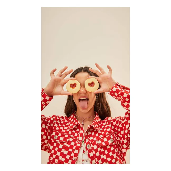 Chaqueta Damier Twill | Rojo