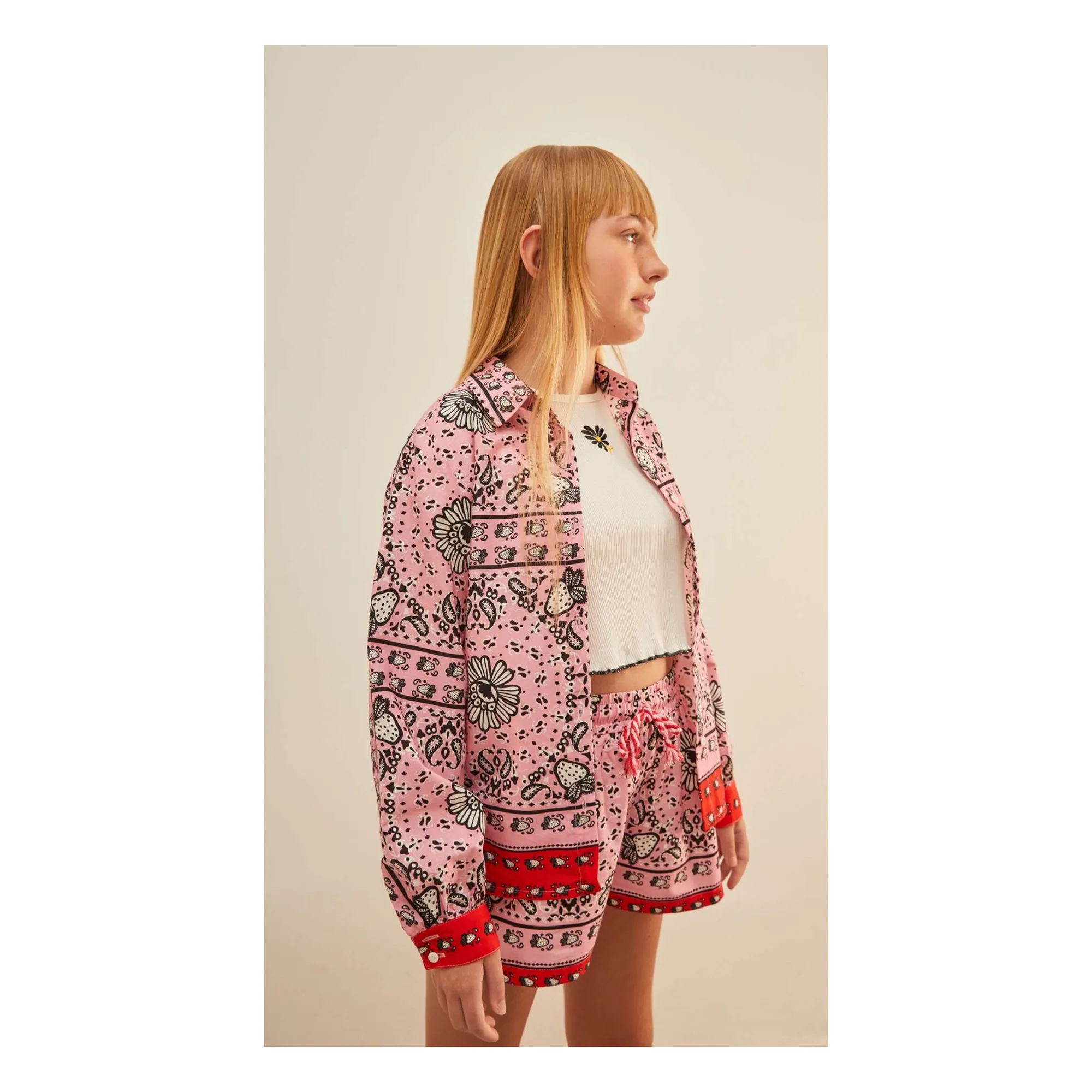 Short Cordon Bandana | Rose- Image produit n°1
