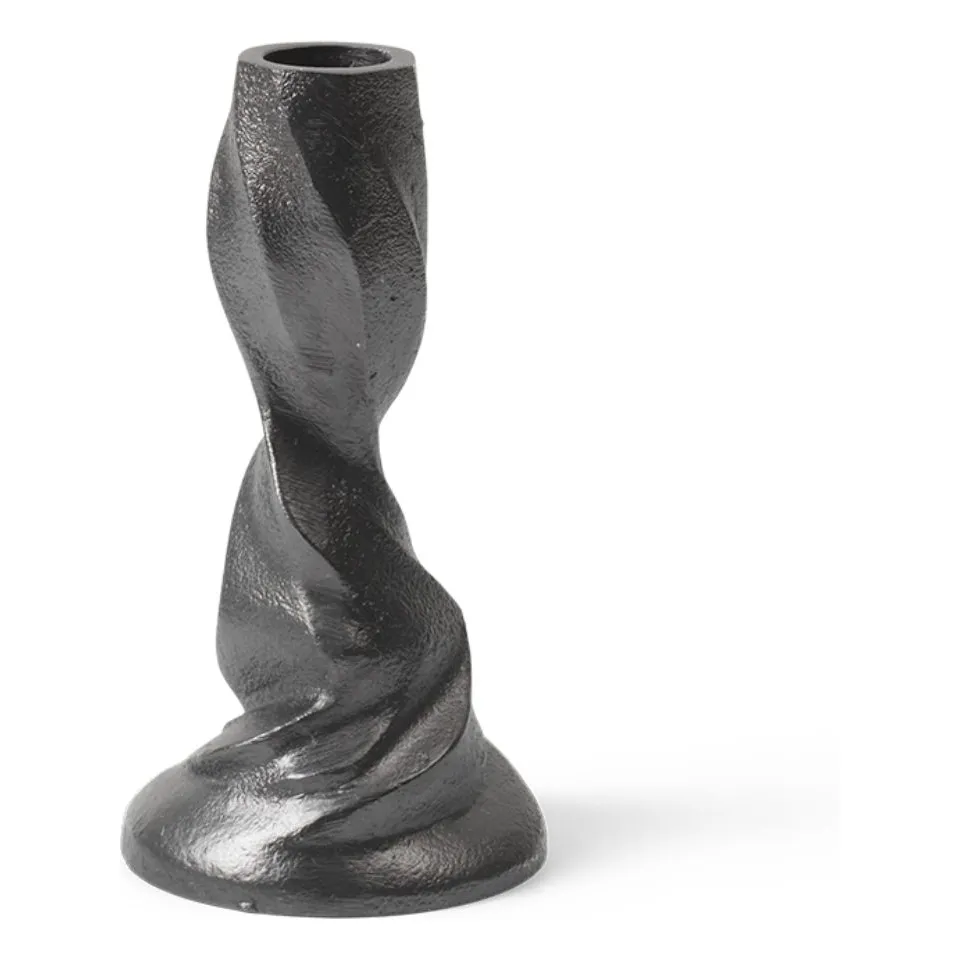 Ferm Living Charcoal Grey Gale Candlestick