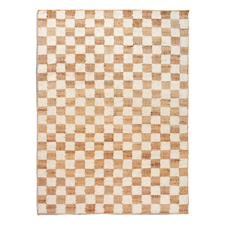 Comprobar las alfombras de yute y lana | Crema- Imagen del producto n°0