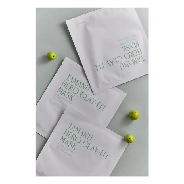 Tamanue Hero Clay fit Mask Anti-Pickel Masken - 3er Set