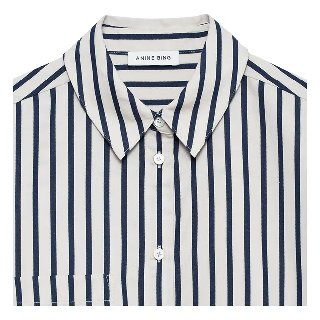 Camisa de rayas Essie | Azul Marino