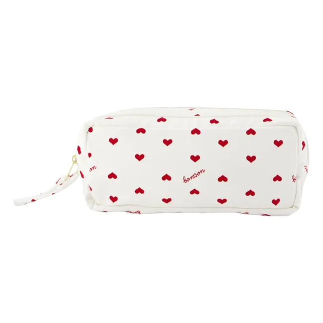 Trousse Ecole Cœurs | Ecru