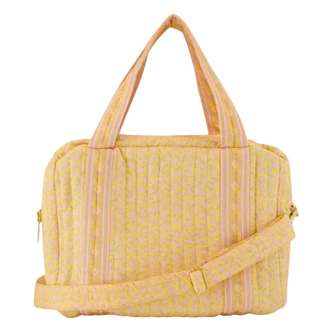 Bolso cambiador floral | Amarillo