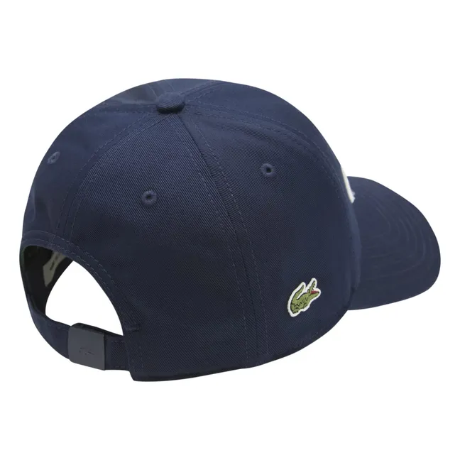 Gorra con logotipo de algodón orgánico Wordmark | Azul Marino