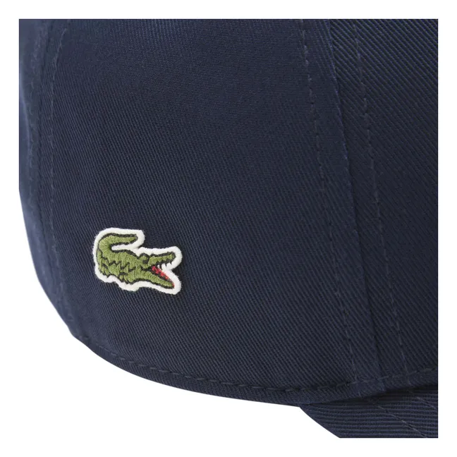 Gorra con logotipo de algodón orgánico Wordmark | Azul Marino