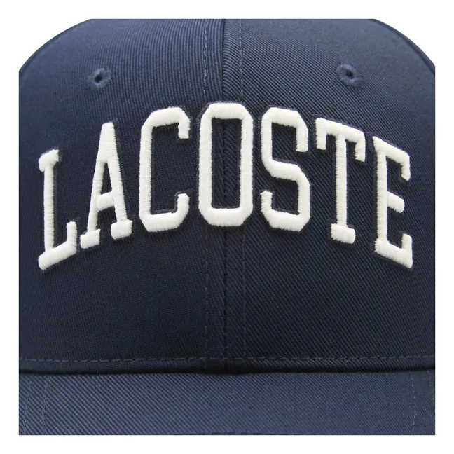 Gorra con logotipo de algodón orgánico Wordmark | Azul Marino