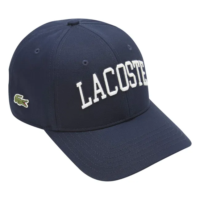 Gorra con logotipo de algodón orgánico Wordmark | Azul Marino