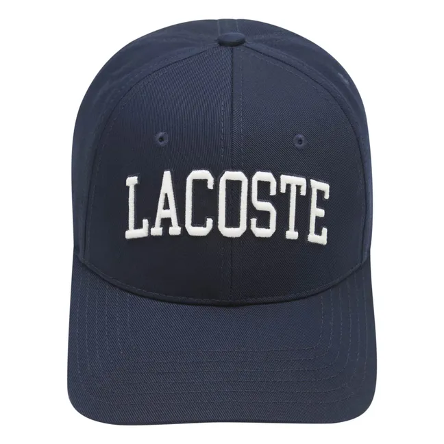 Gorra con logotipo de algodón orgánico Wordmark | Azul Marino