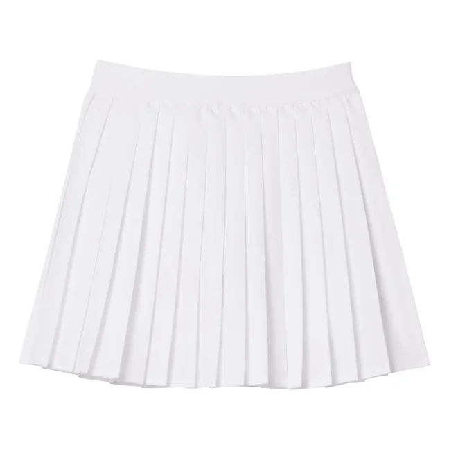 Falda plisada Fibras recicladas | Blanco