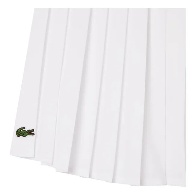 Gonna a pieghe Fibre riciclate | Bianco