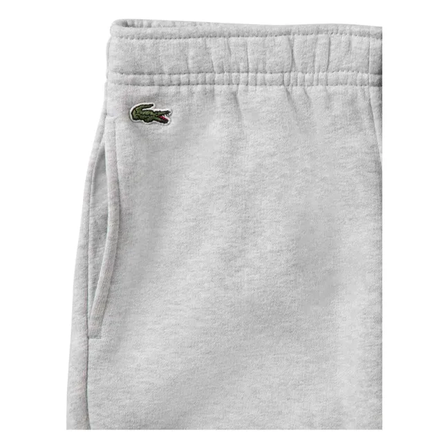 Jogger con logotipo de algodón orgánico | Gris Jaspeado