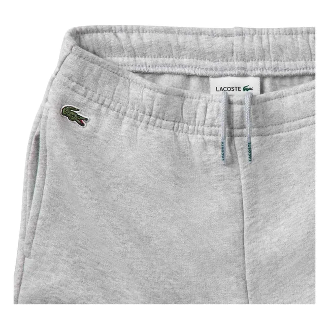 Jogger con logotipo de algodón orgánico | Gris Jaspeado