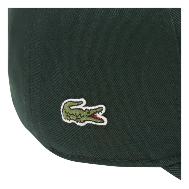 Gorra con logotipo de algodón orgánico Wordmark | Verde