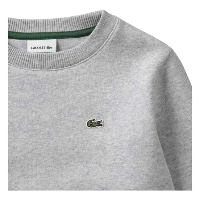 Logo-Sweatshirt aus Bio-Baumwolle | Grau Meliert