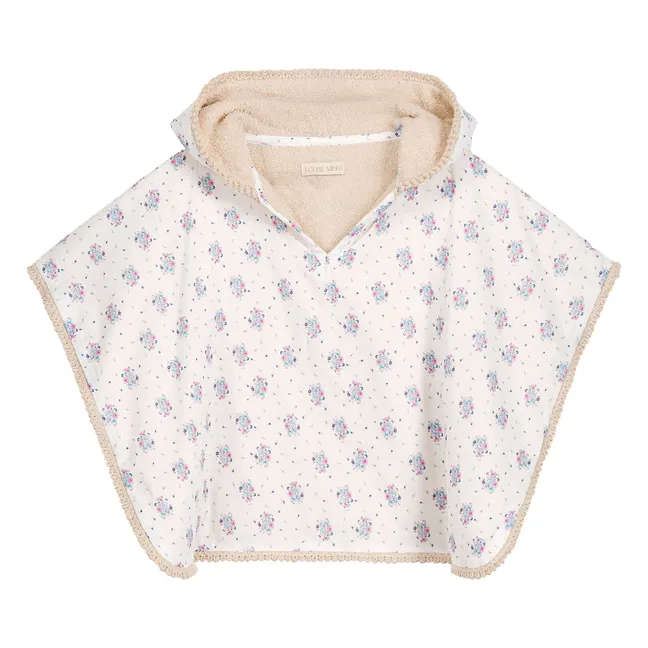 Mael bath poncho in organic cotton | Ecru