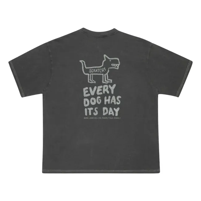 Camiseta Koffe Scratched Tracks | Gris Antracita