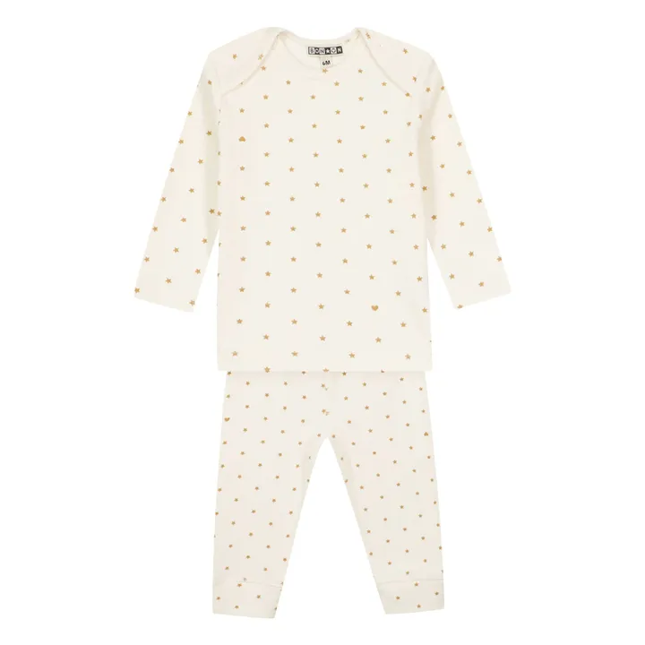 Pijama Patino Star | Amarillo palo- Imagen del producto n°2