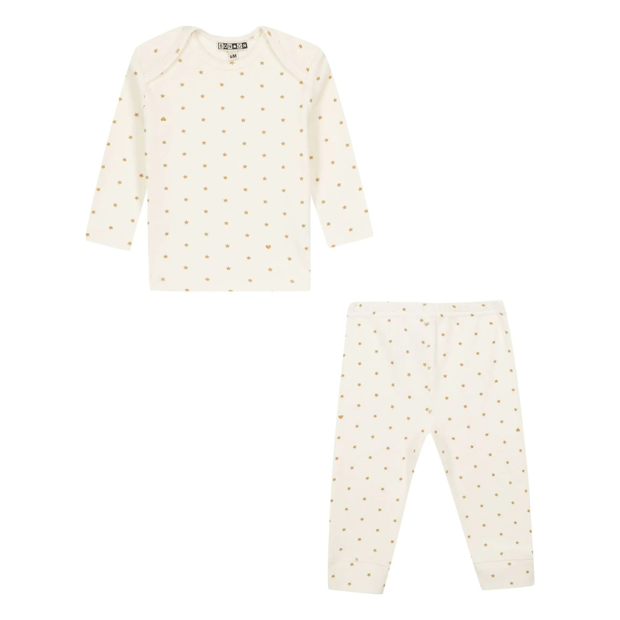 Pyjama Patino Star | Jaune pâle- Image produit n°0