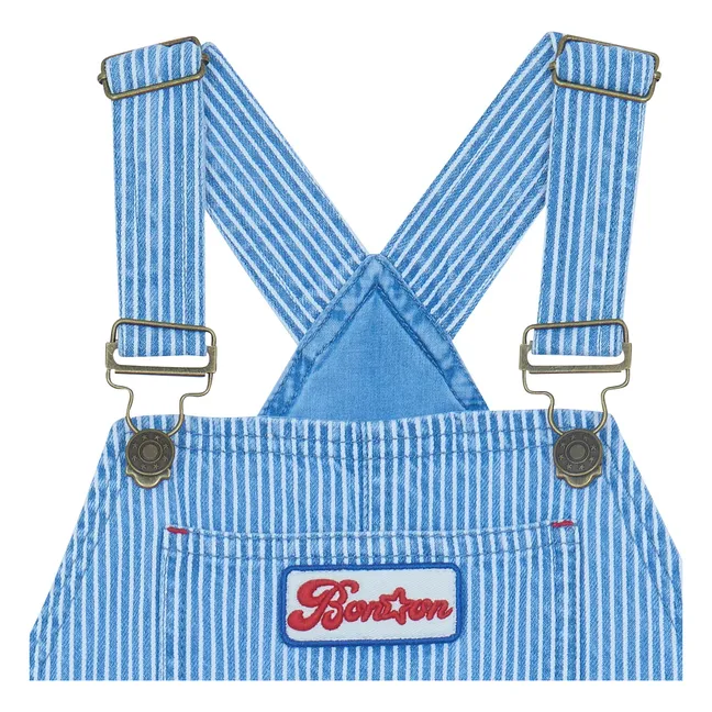 Latzhose Nope Gestreift | Blau