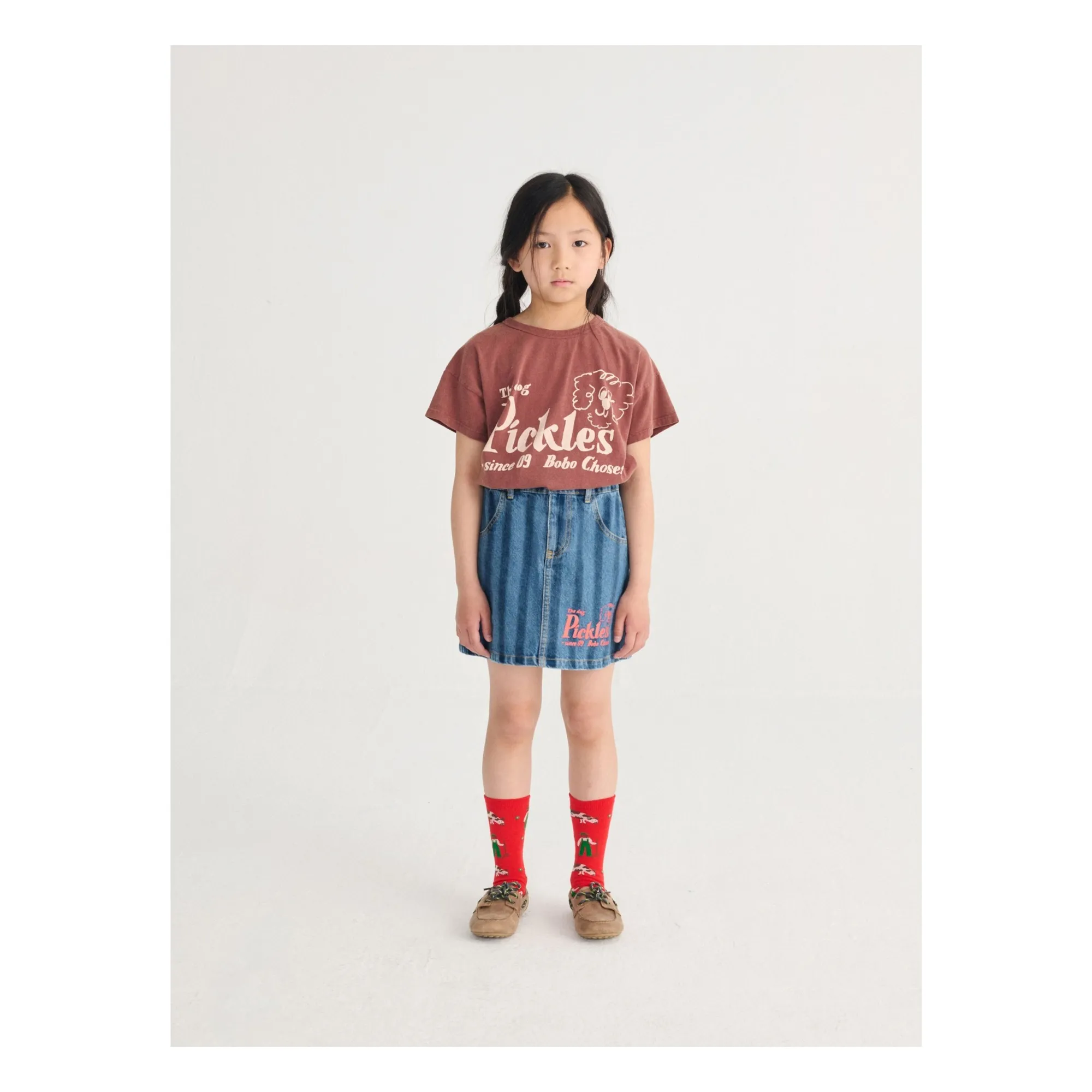 T-shirt The Dog Pickles Coton Bio | Marron- Image produit n°5