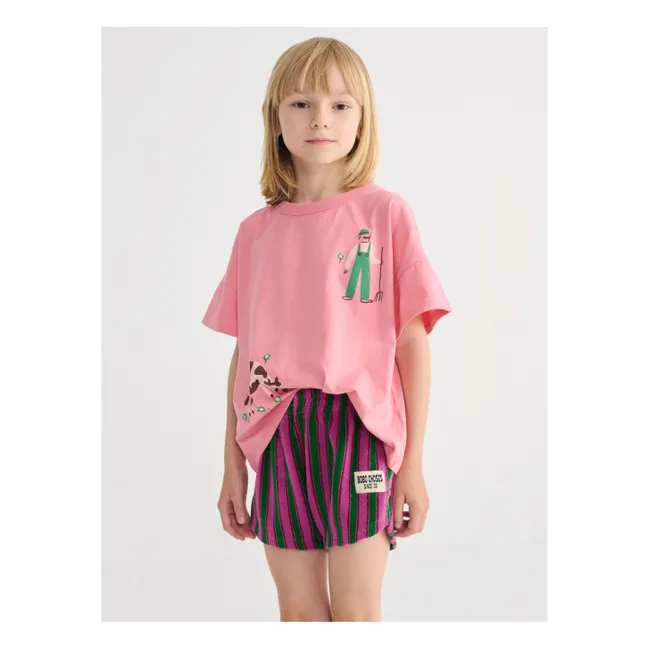 Camiseta Organic Cotton Farm | Rosa